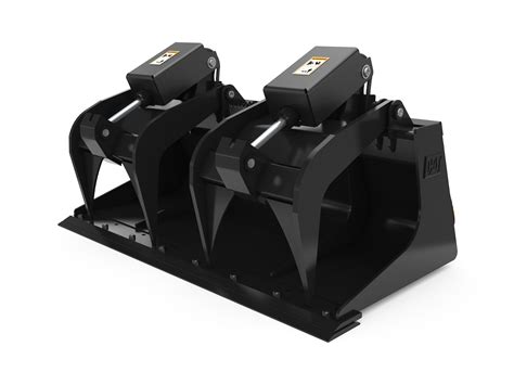 cat skid steer snow bucket|clamshell bucket for skid steer.